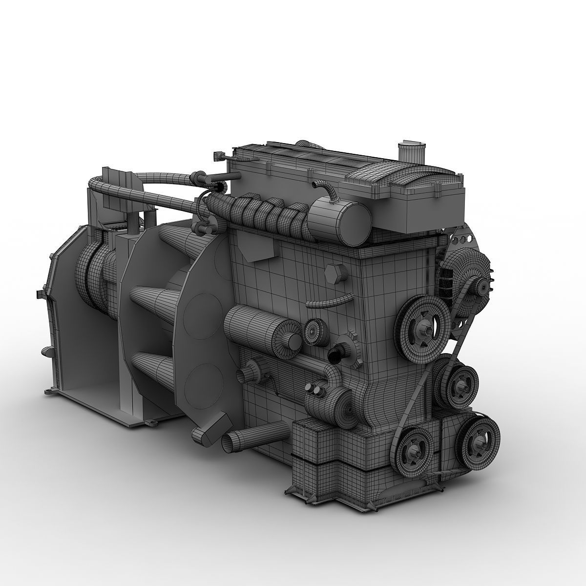 Car Engine 3D model_12