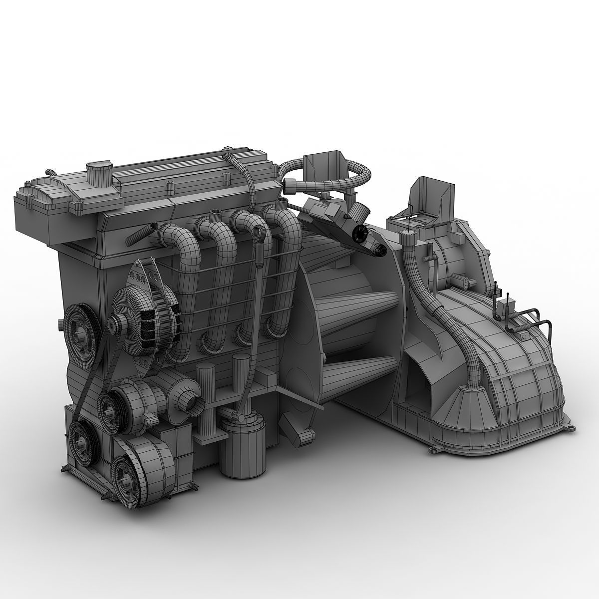 Car Engine 3D model_13