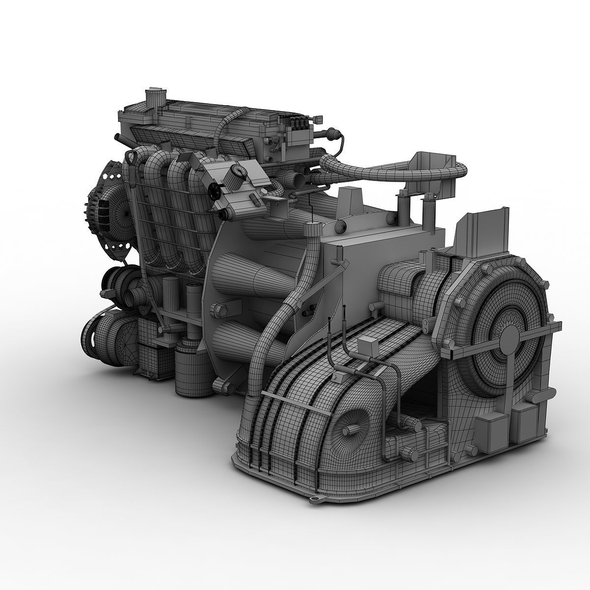 Car Engine 3D model_17