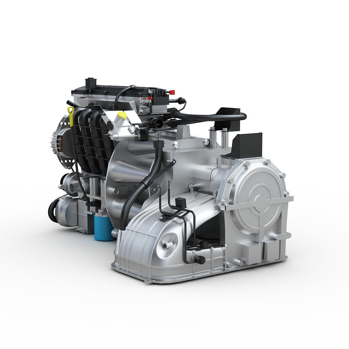 Car Engine 3D model_3