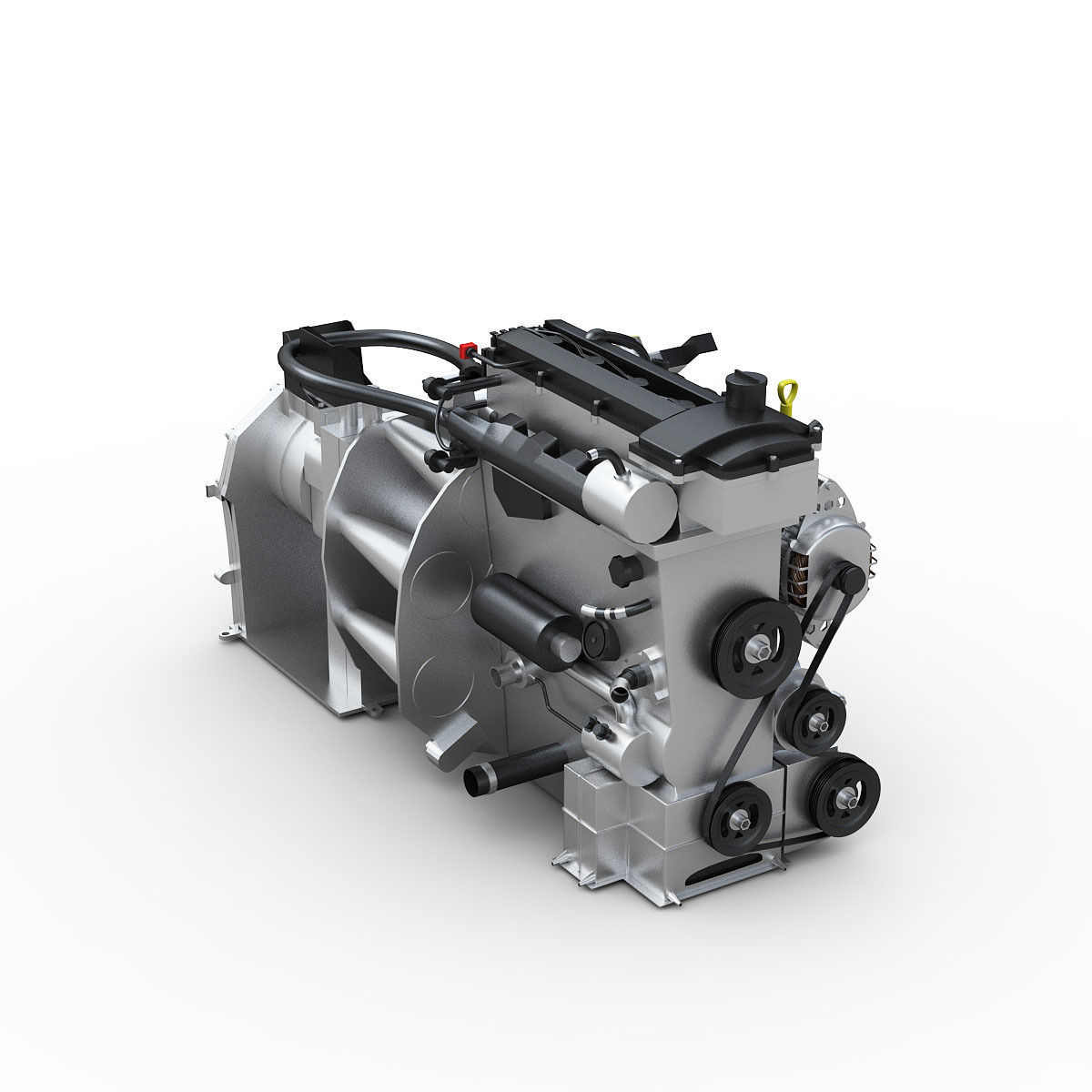 Car Engine 3D model_2