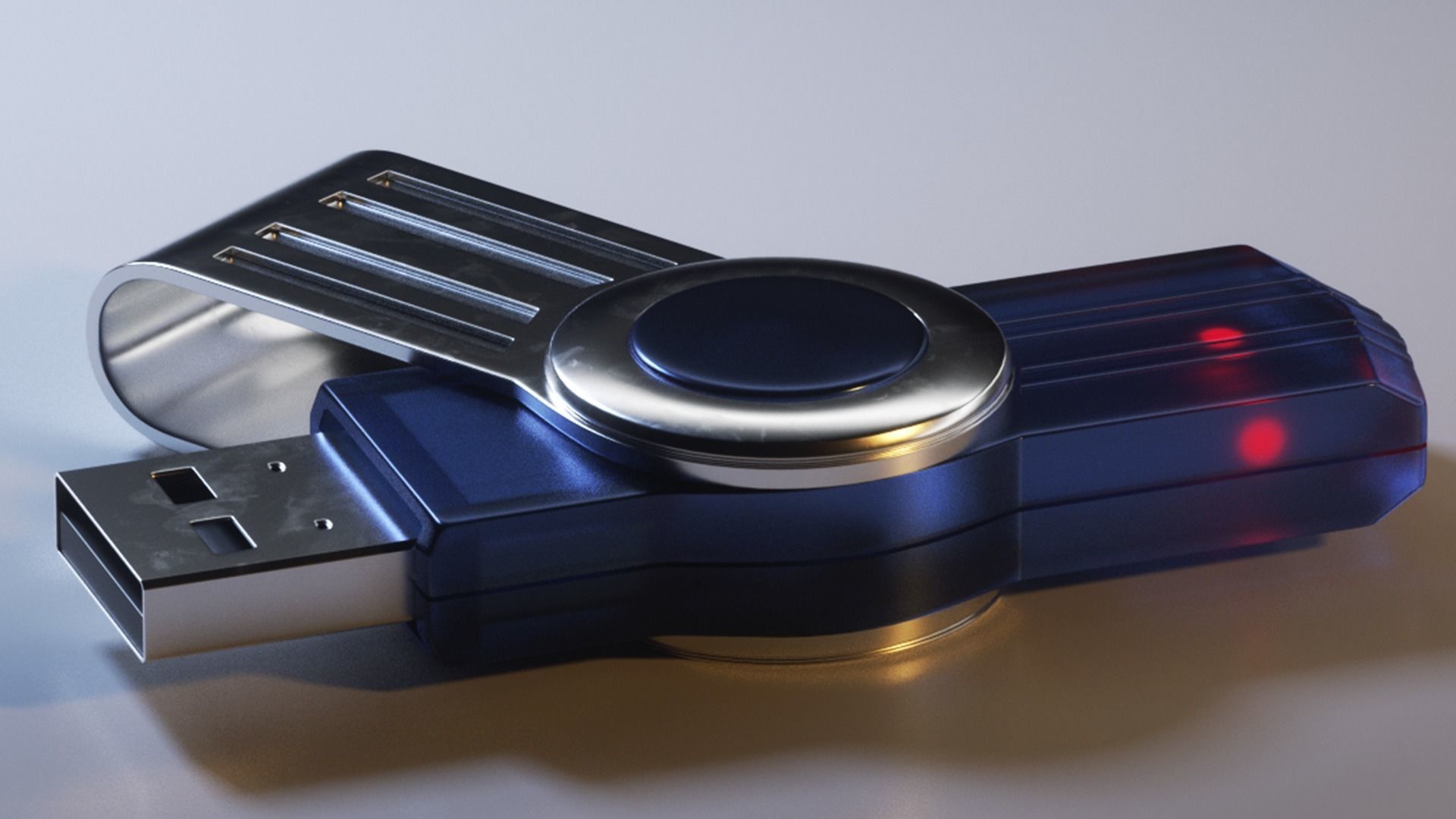 USB Pendrive 3D model_1