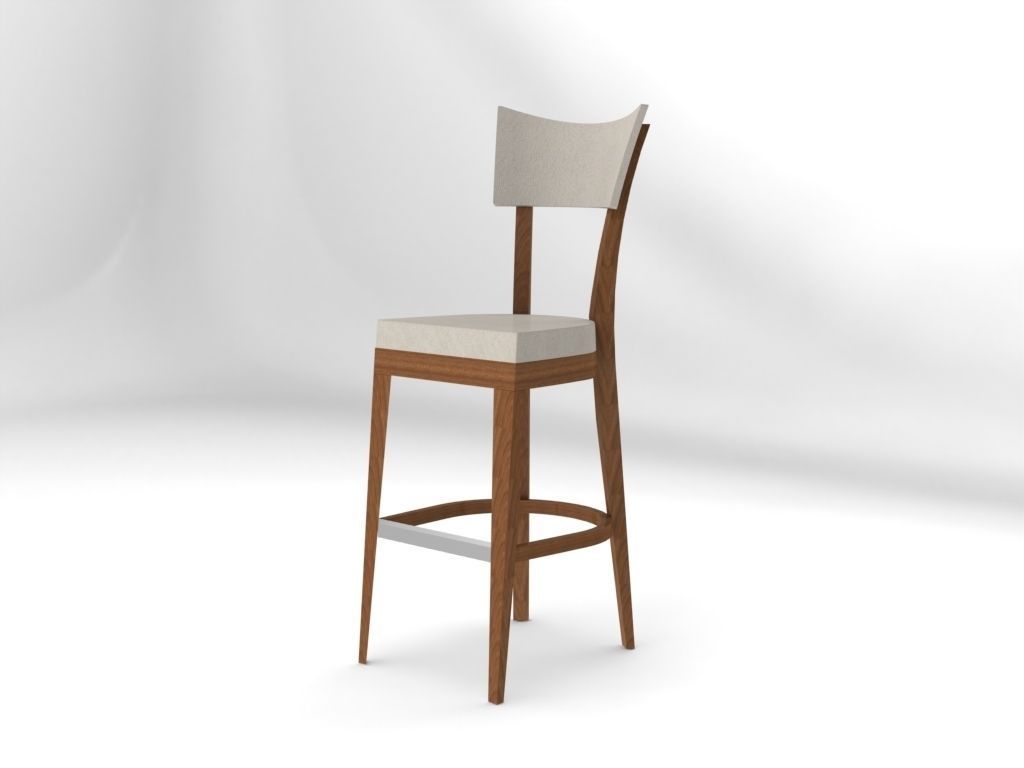 Ariana bar stool Free 3D model_2