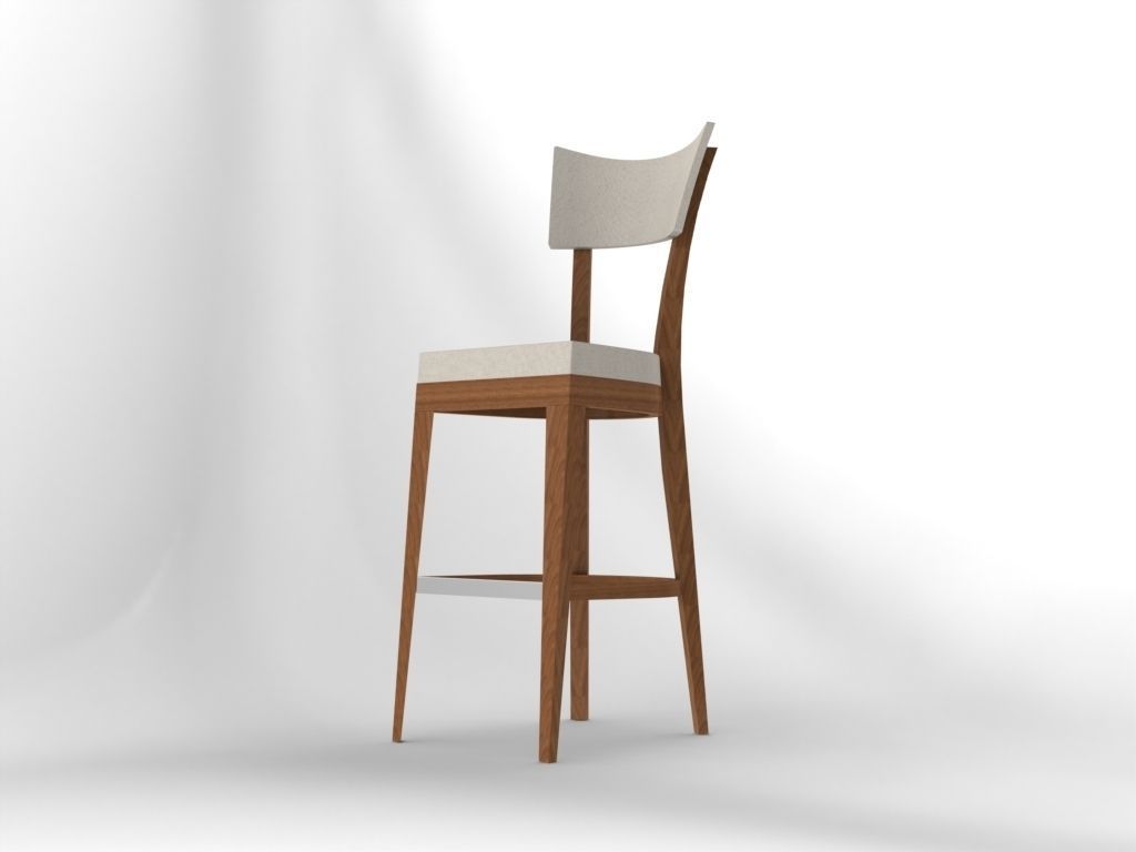 Ariana bar stool Free 3D model_1