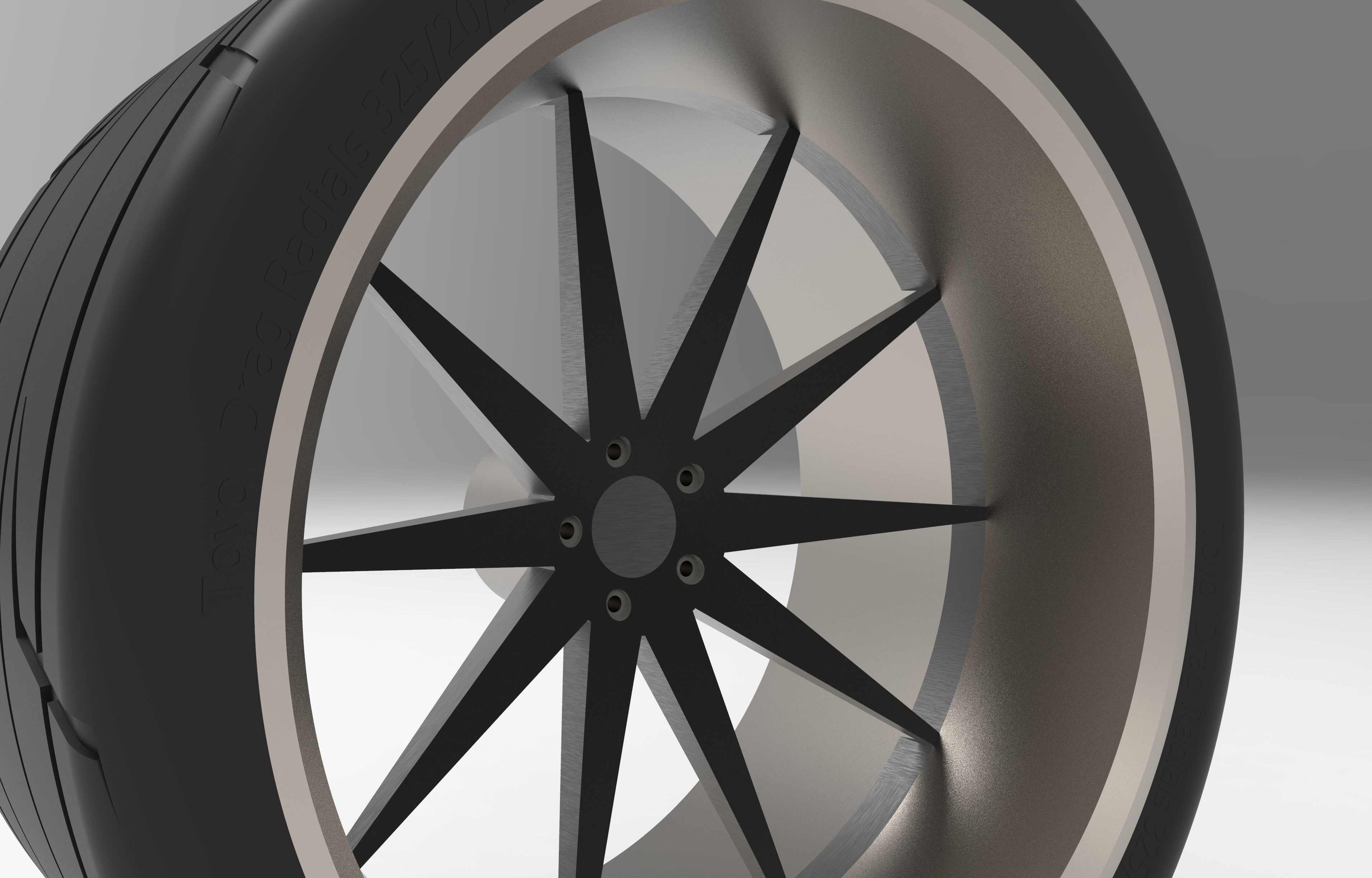 Race Wheel 3D model_2