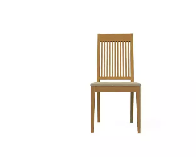 Artistic oak dining chair Free 3D model