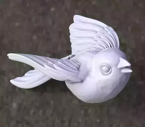 bird tit bullfinch Sparrow nightingale 3d model 3D print model