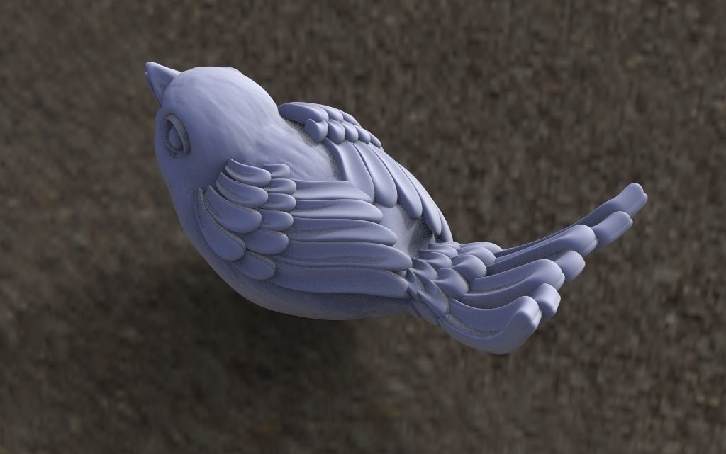 bird tit bullfinch Sparrow nightingale 3d model 3D print model_2