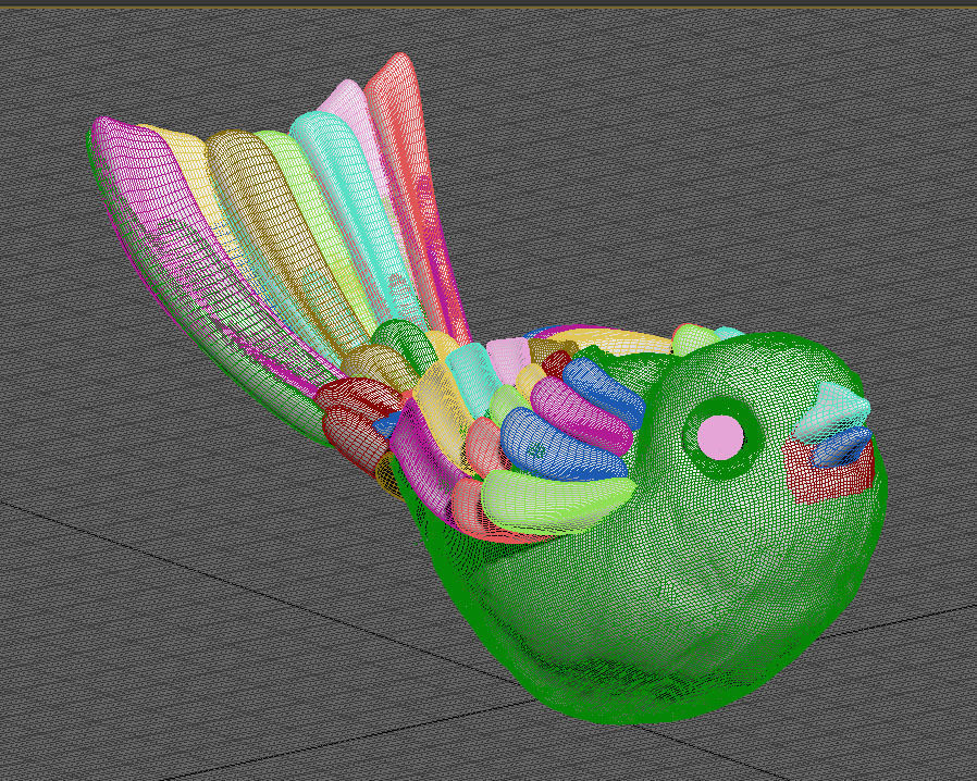 bird tit bullfinch Sparrow nightingale 3d model 3D print model_6