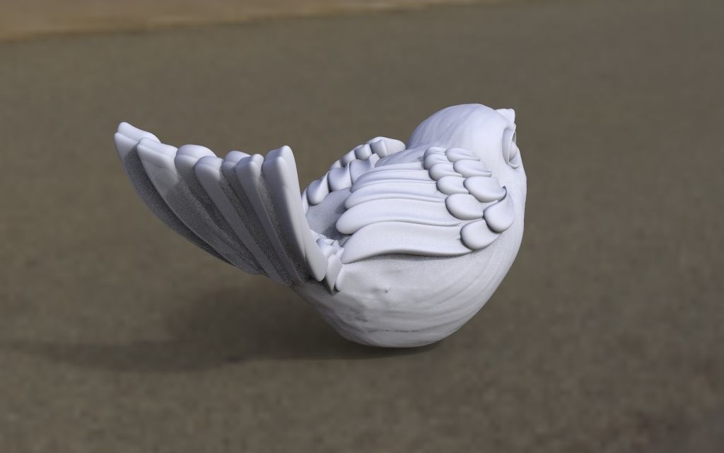 bird tit bullfinch Sparrow nightingale 3d model 3D print model_3