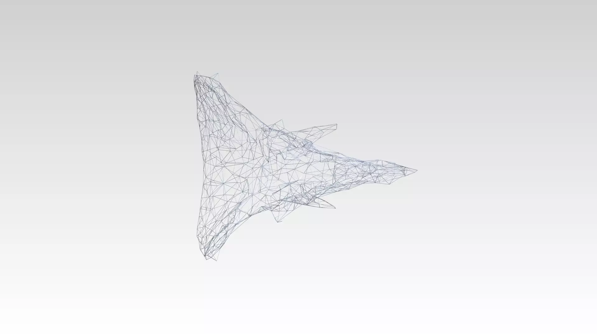 Triceratops Skull Wireframe 3D model_6