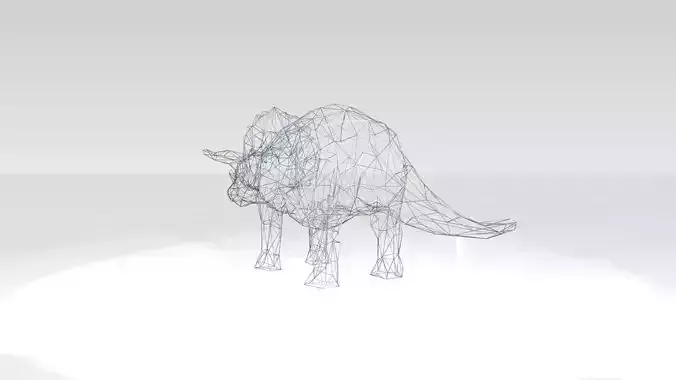 Triceratops Wireframe