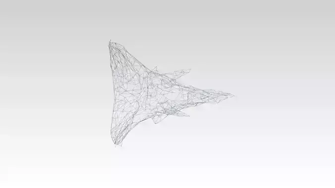 Triceratops Skull Wireframe