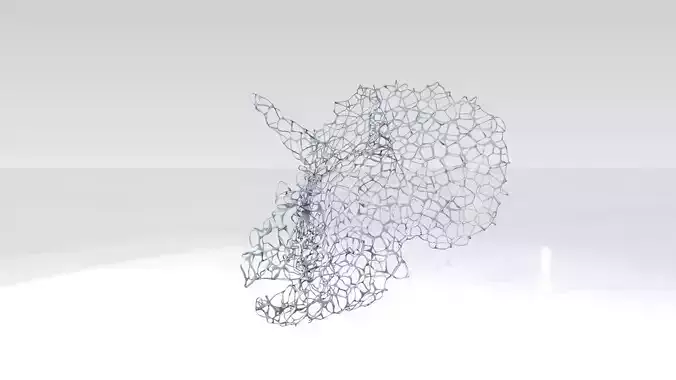 Triceratops Skull Voronoi