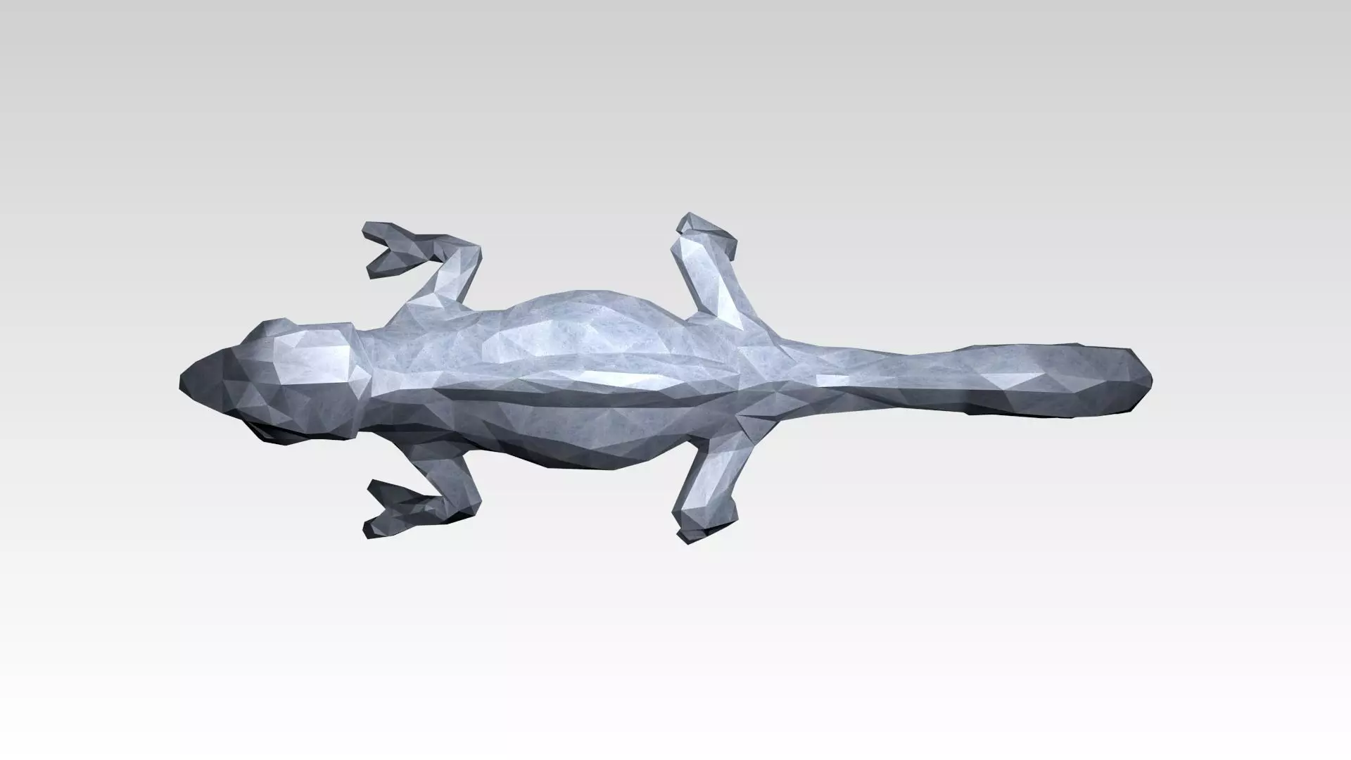 Chameleon Low Poligonal 3D model_5