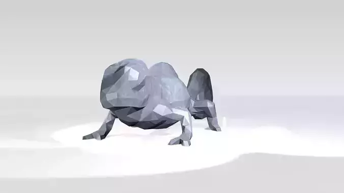Chameleon Low Poligonal 3D model