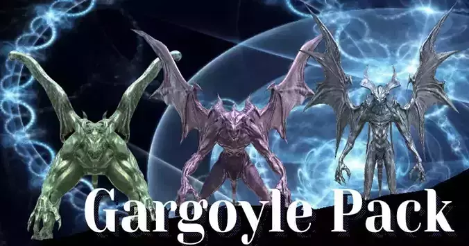 Gargoyle Low-Poly Pack
