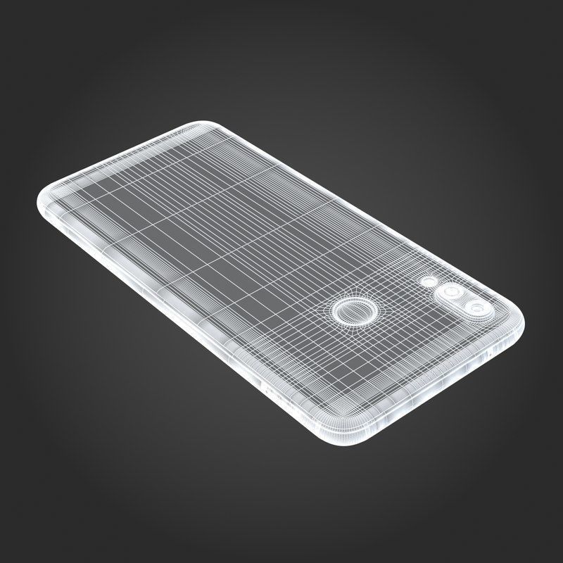 E3D - Huawei P20 Lite Midnight Black 3D model_14