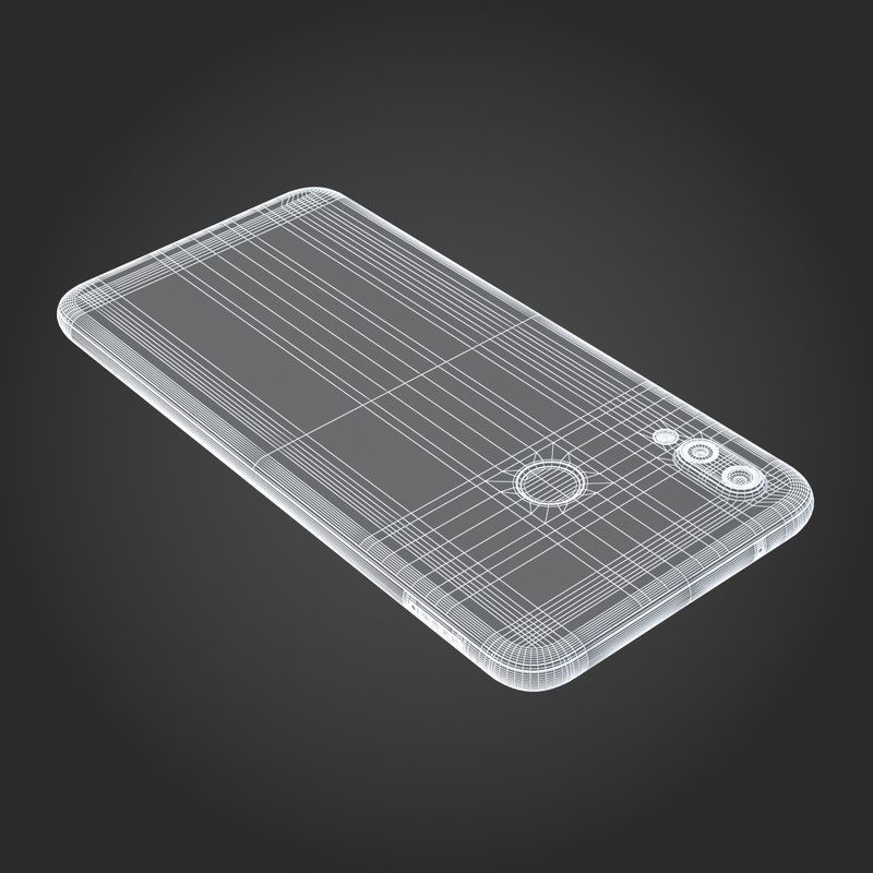 E3D - Huawei P20 Lite Midnight Black 3D model_13