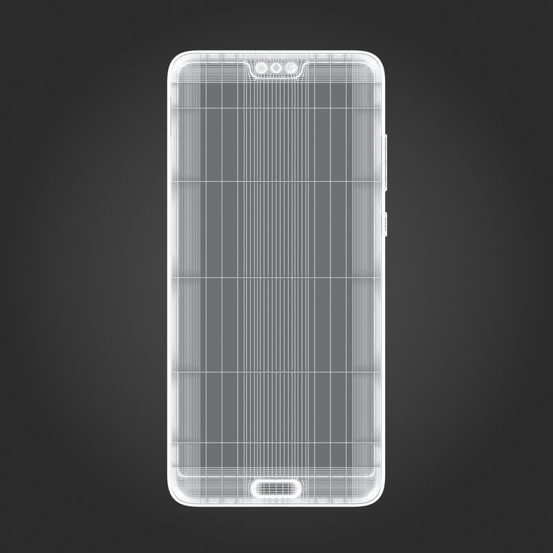 E3D - Huawei P20 Pro Midnight Blue 3D model_12