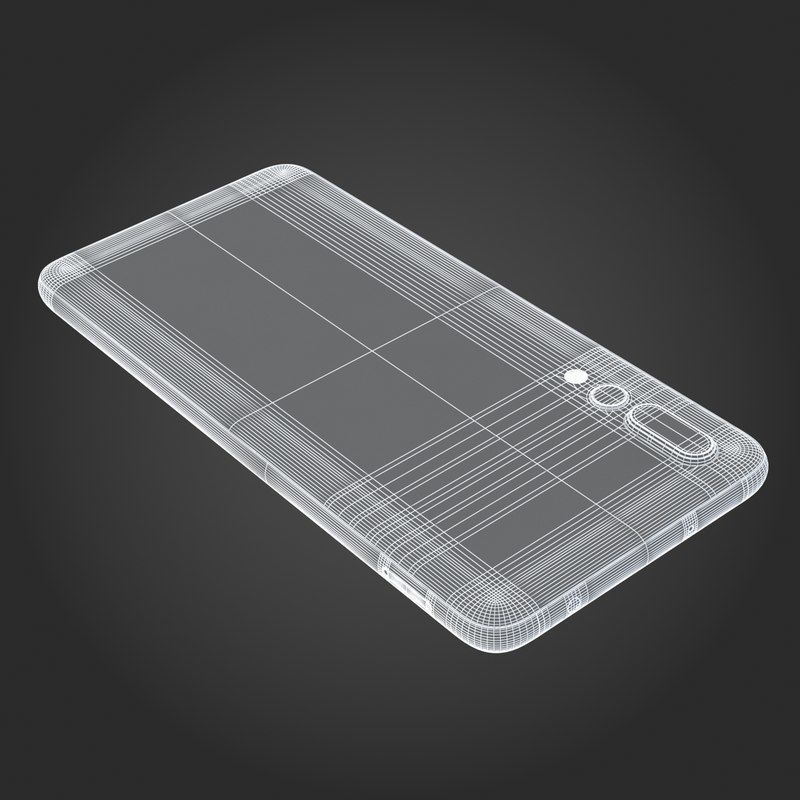 E3D - Huawei P20 Pro Midnight Blue 3D model_13