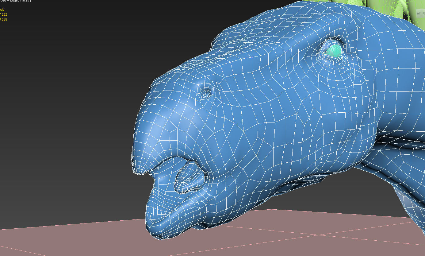 Stegosaurus animations Low-poly 3D model_5