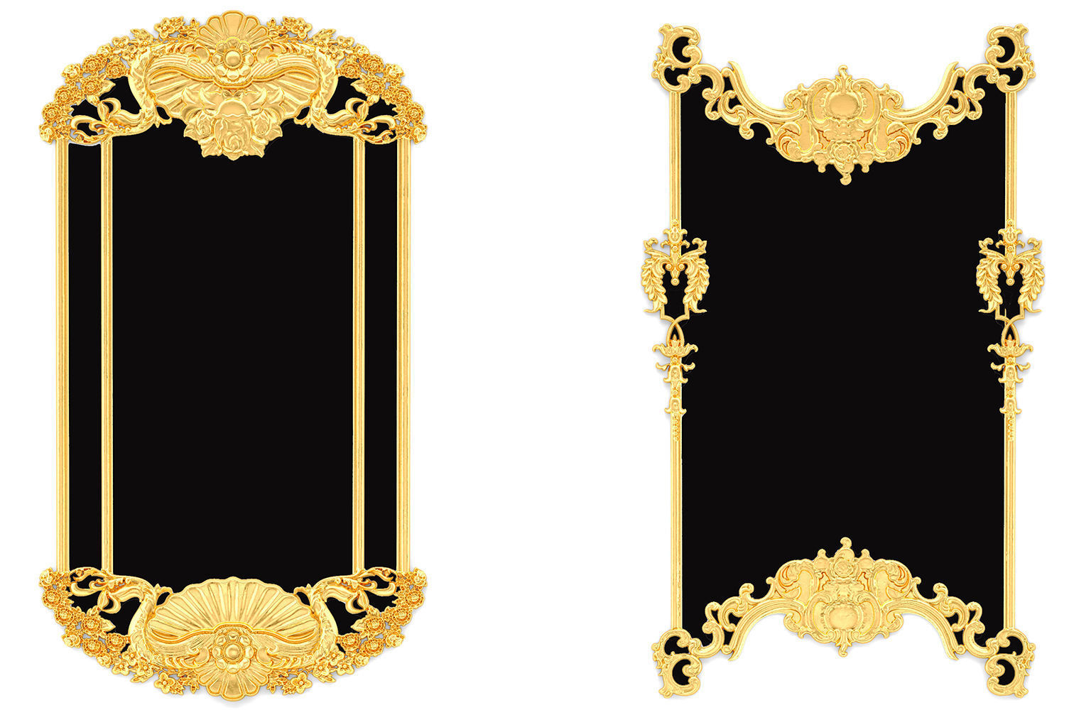 Collection stucco molding frame 3D model_18