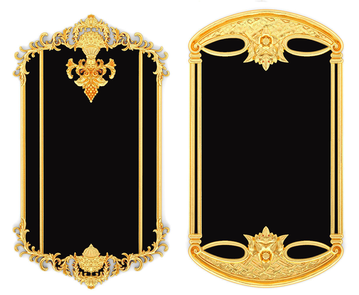 Collection stucco molding frame 3D model_23