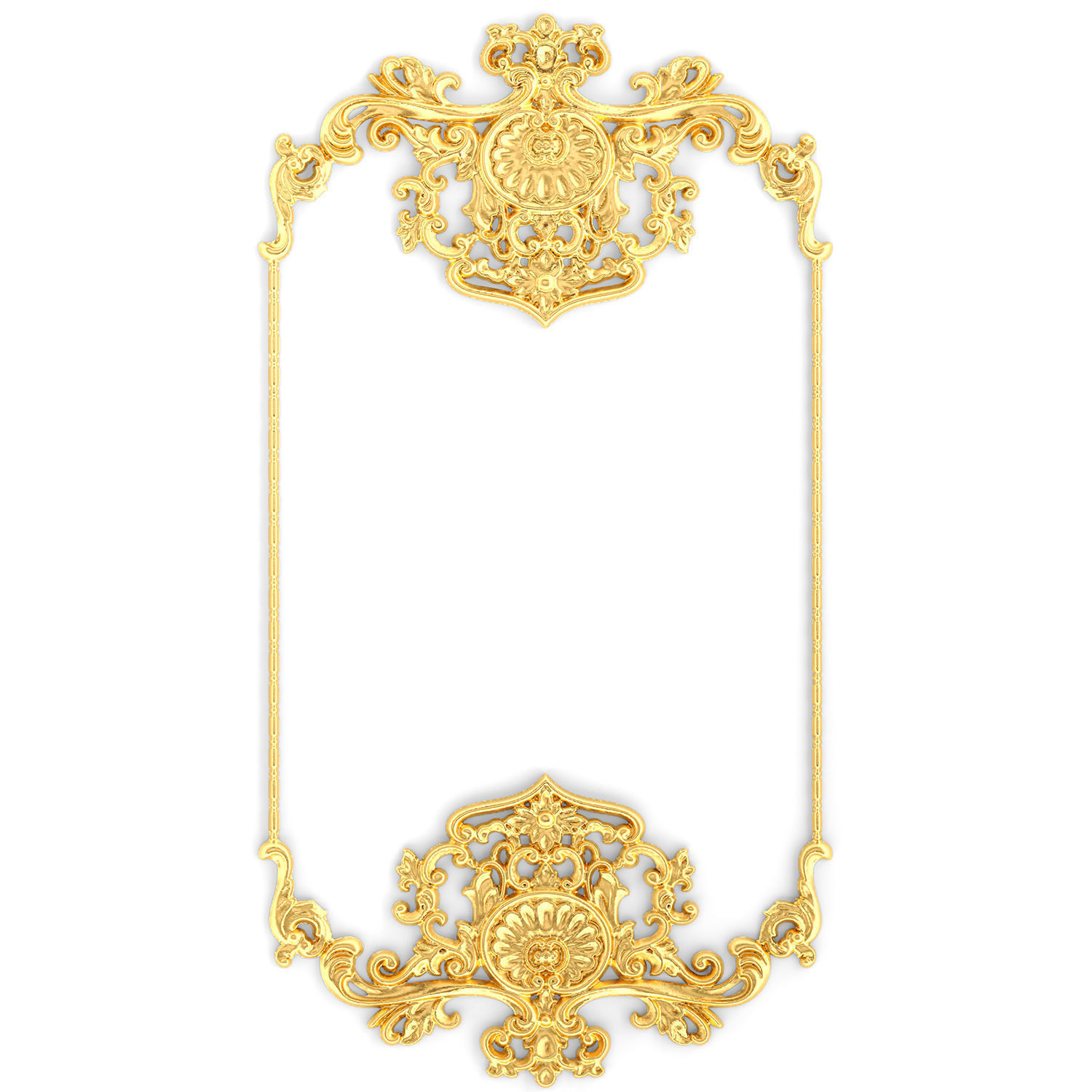 Collection stucco molding frame 3D model_13