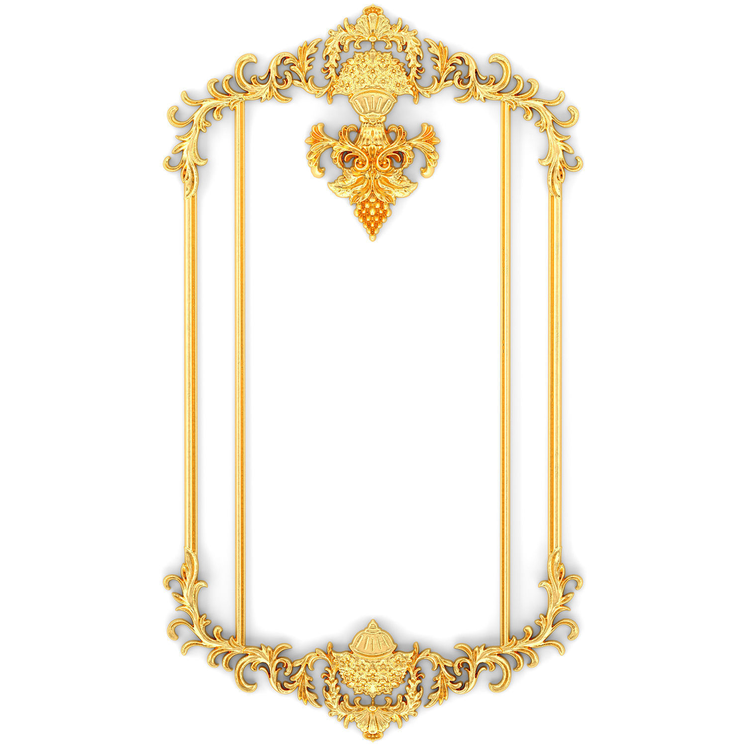 Collection stucco molding frame 3D model_10