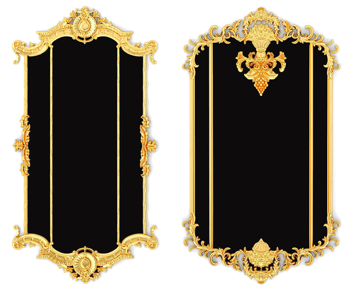 Collection stucco molding frame 3D model_20