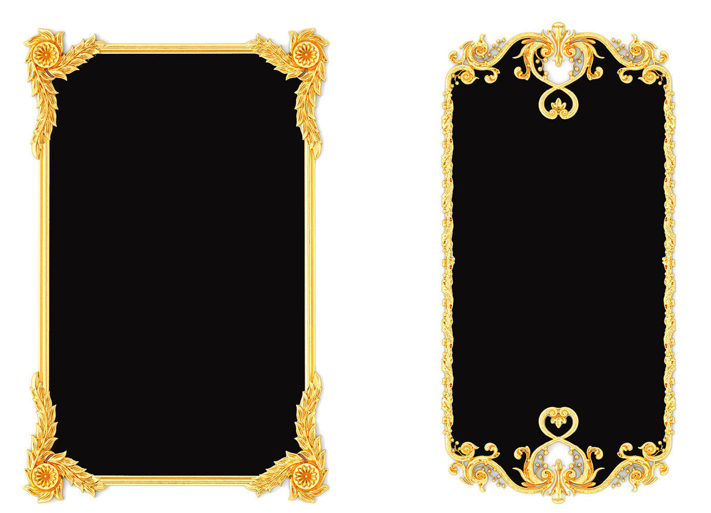 Collection stucco molding frame 3D model_19
