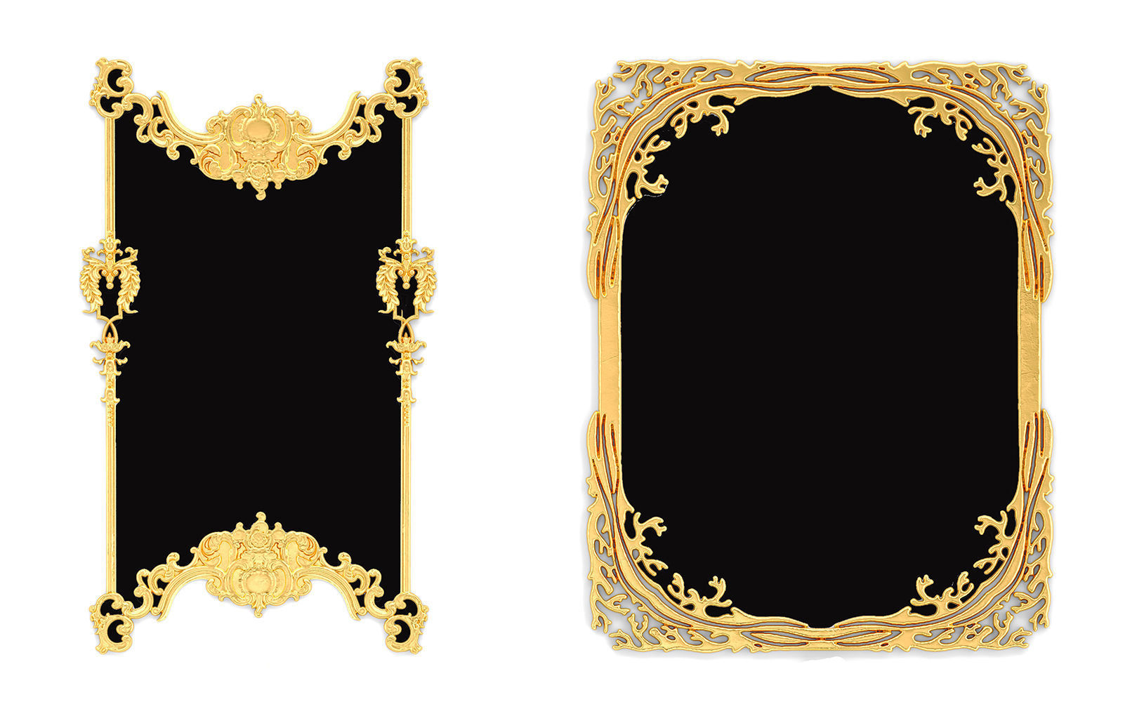 Collection stucco molding frame 3D model_17