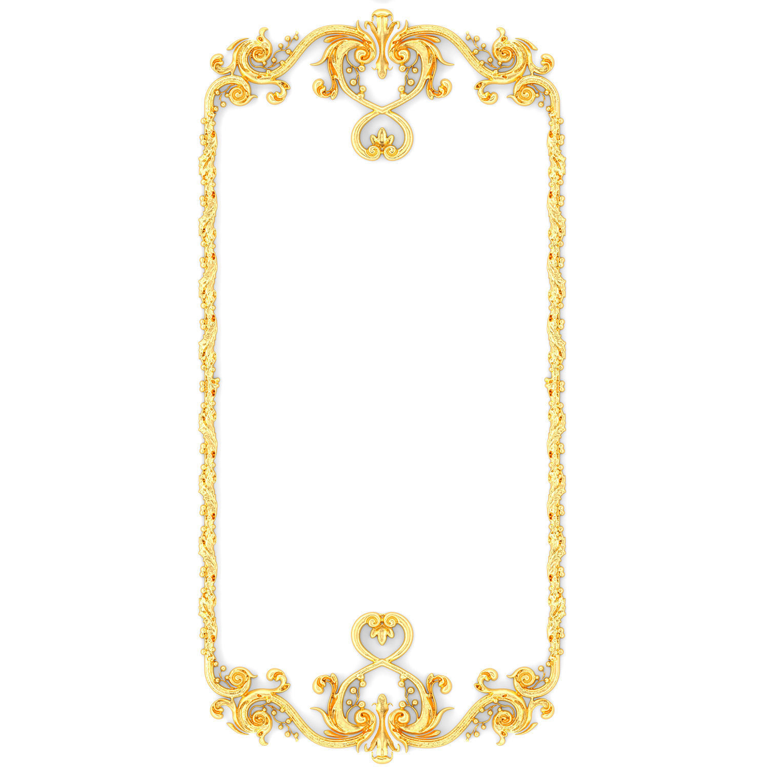 Collection stucco molding frame 3D model_9