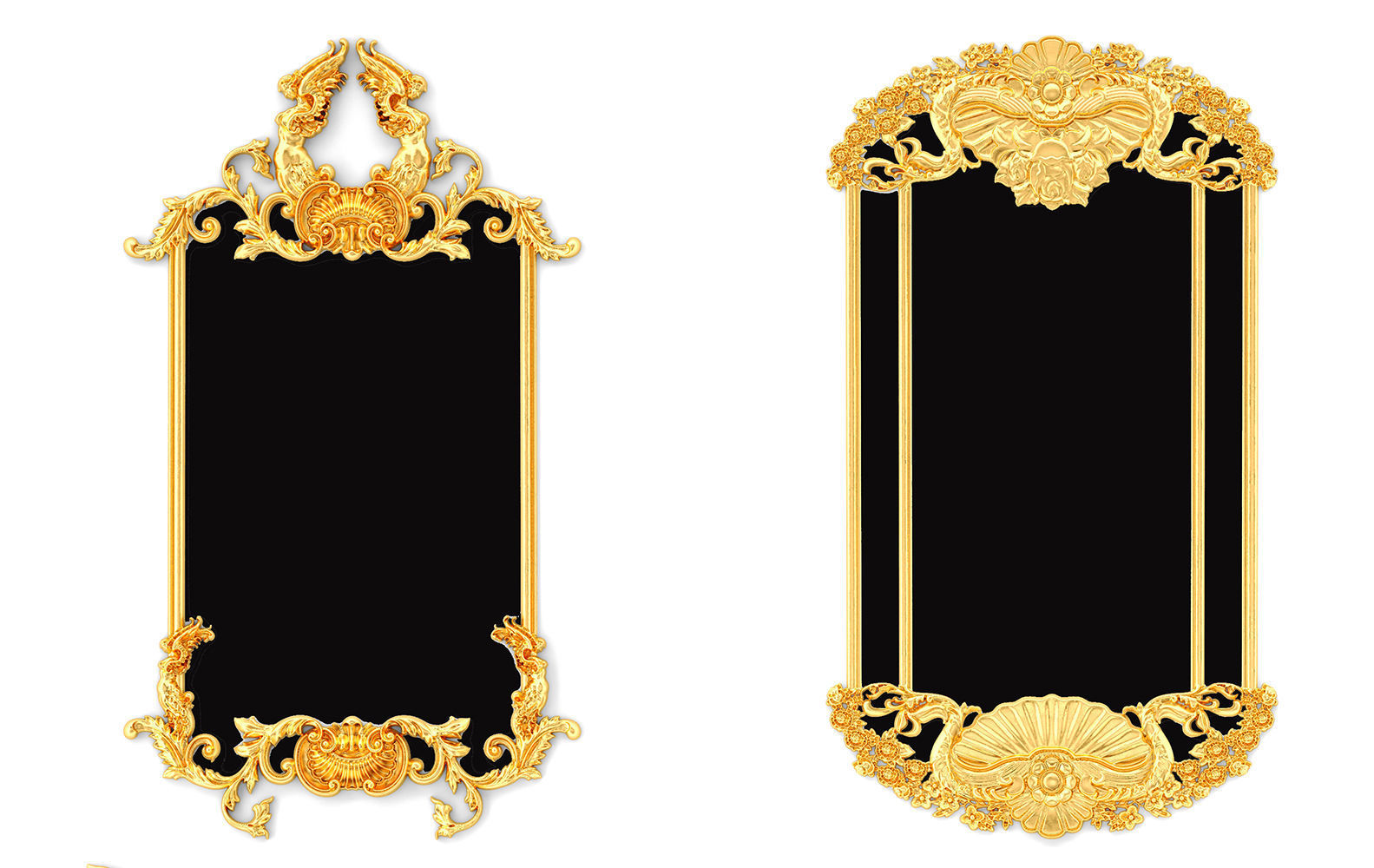 Collection stucco molding frame 3D model_16