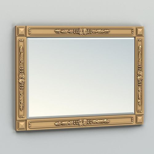 Rectangle mirror frame 012 3D model