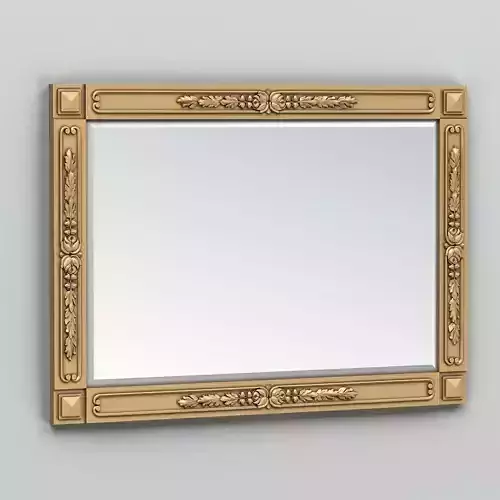 Rectangle mirror frame 012 3D model