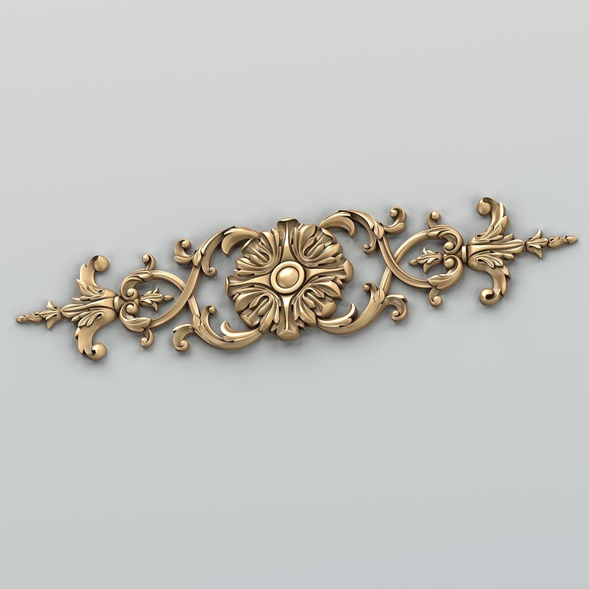 Carved decor horizontal 025 3D model_6