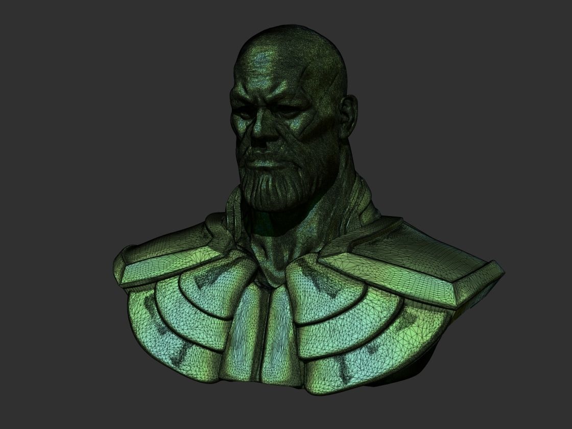 Thanos bust of 3D print model_5