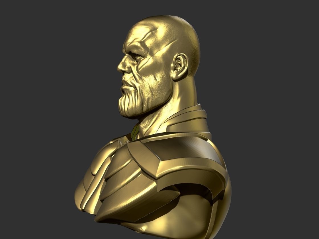 Thanos bust of 3D print model_3