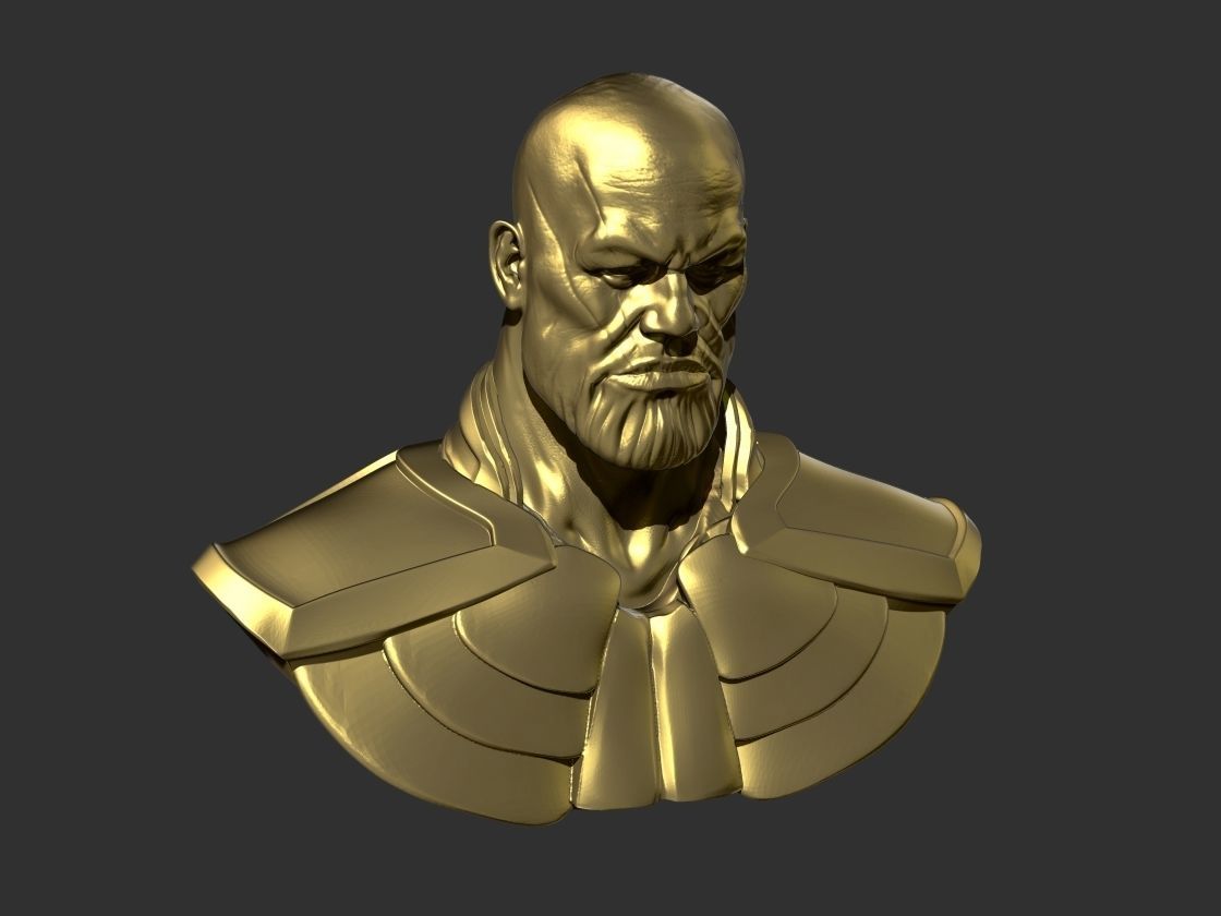Thanos bust of 3D print model_6