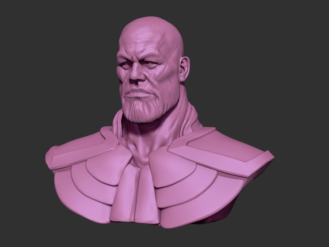 Thanos bust of 3D print model_1