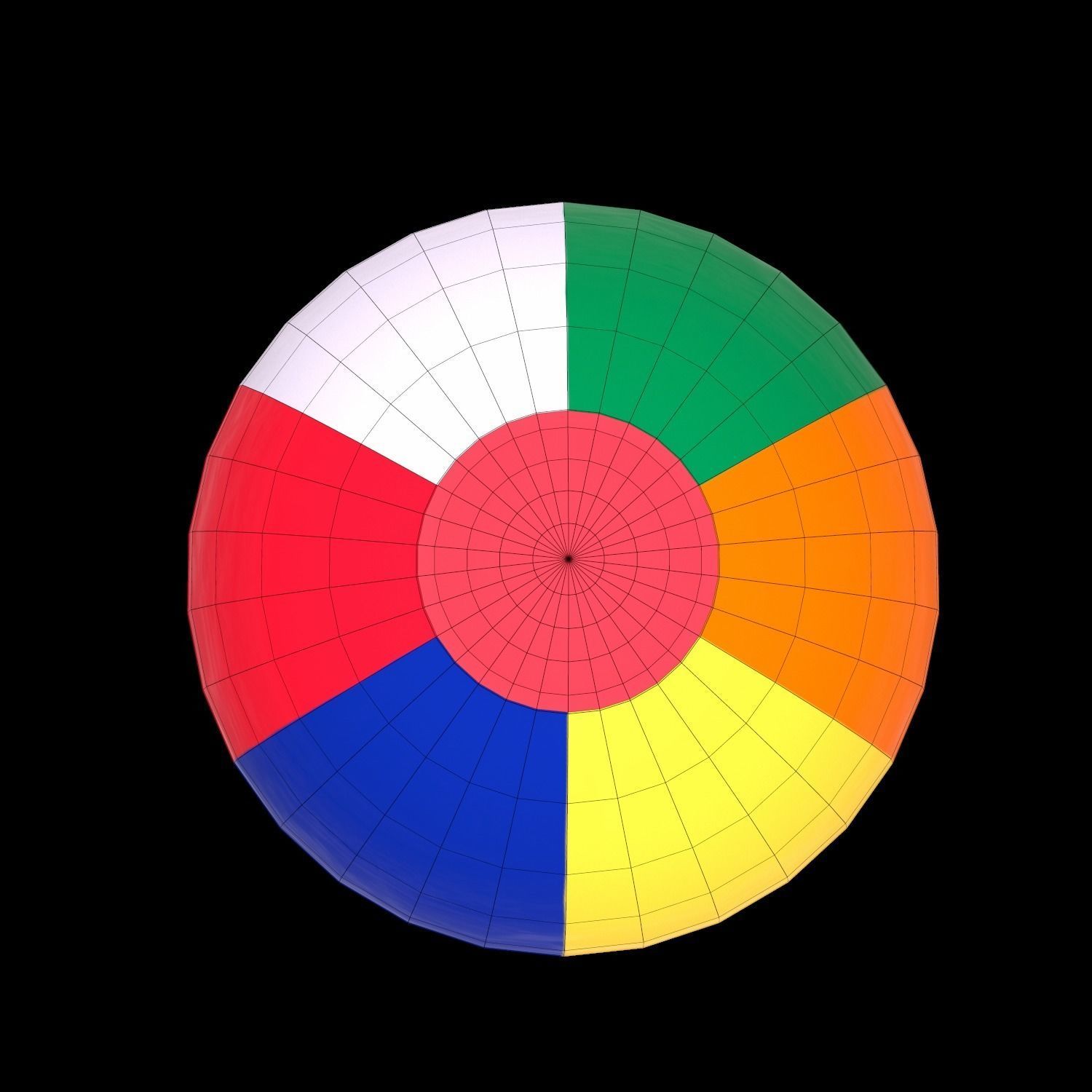 Waterpool ball sports low poly 3d model  Low-poly 3D model_4