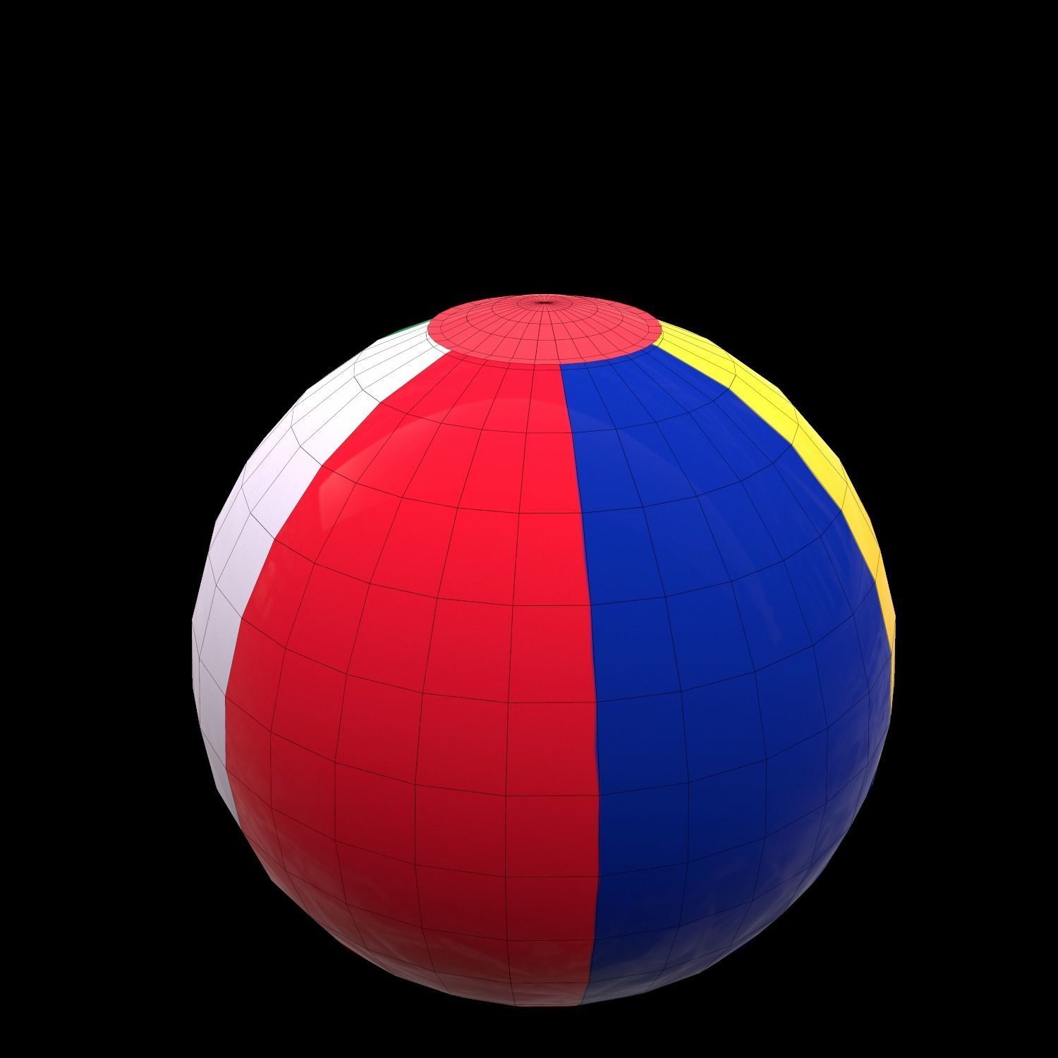 Waterpool ball sports low poly 3d model  Low-poly 3D model_3