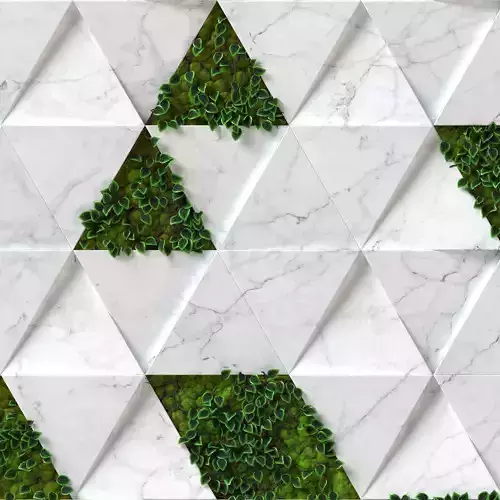 Stone Moss - Seamless wall panel texture Texture