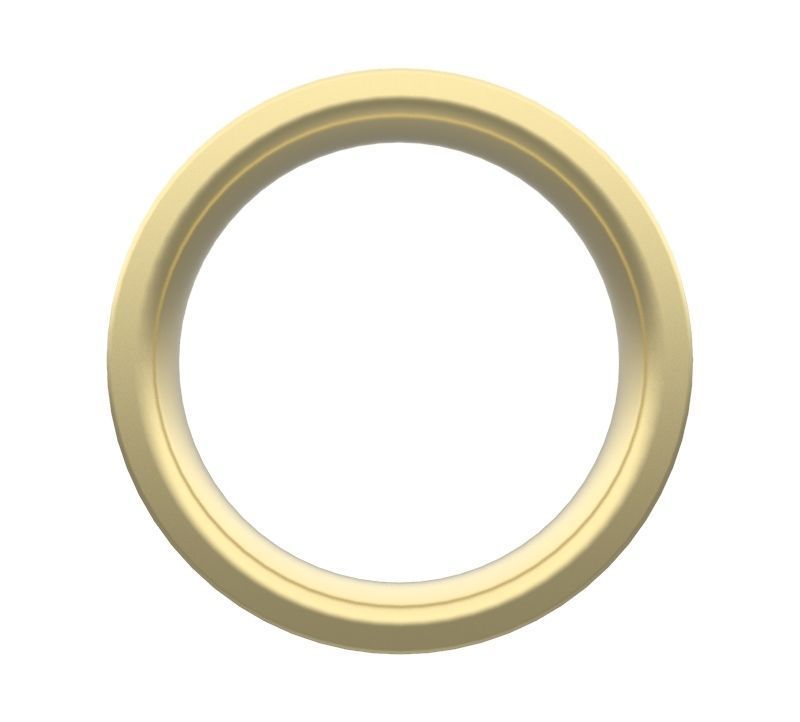 Concave Gents Wedding Band 3D print model_1