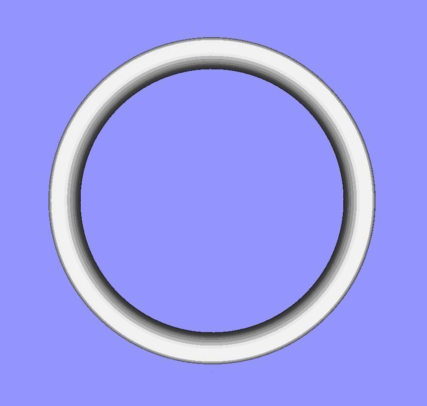 Concave Gents Wedding Band 3D print model_6