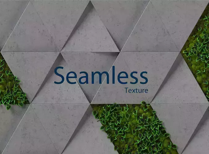 moss concrete - seamless 3d wall panel Texture moss concrete - seamless 3d wall panel Texture