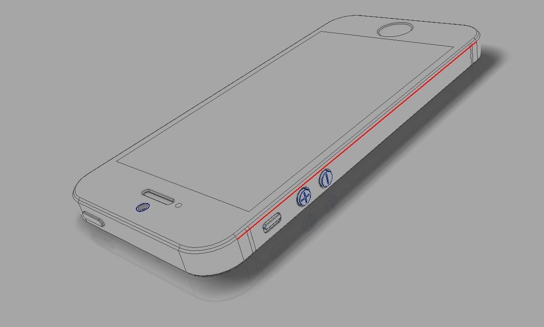 iPhone 5s 3D Model 3D model_13