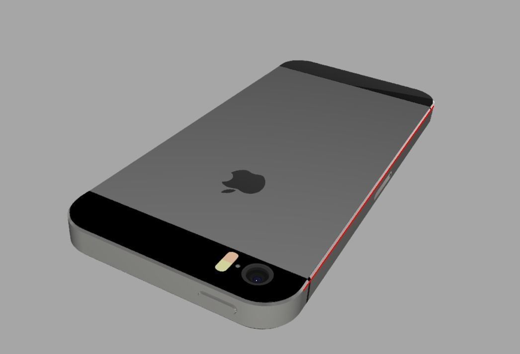 iPhone 5s 3D Model 3D model_11